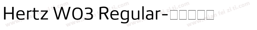 Hertz W03 Regular字体转换
